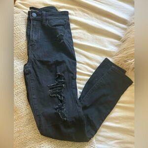 SO Distressed Black Denim